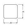 BUSCH-JAEGER 2520 LI-214 Cubierta para pulsador con símbolo de luz, Blanco