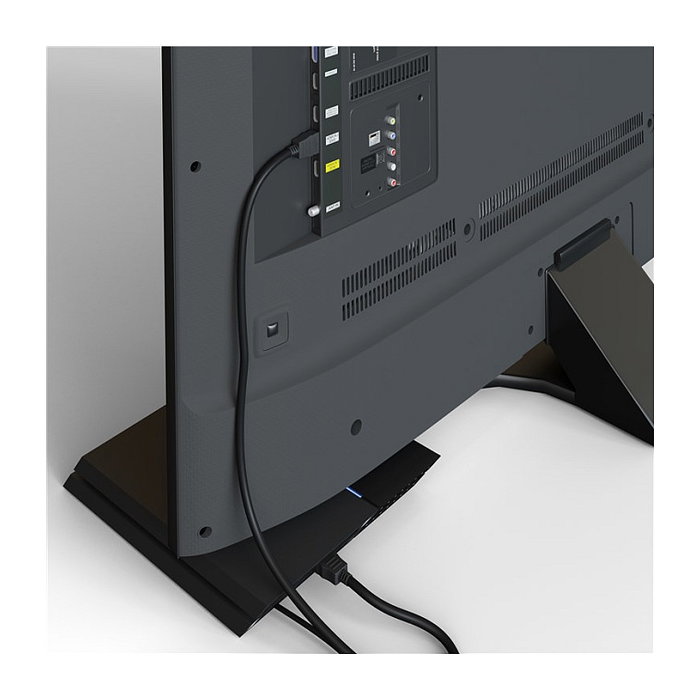 Goobay 61160 Cable HDMI 3 Metros con Ethernet y Contactos Bañados en Oro, 4K Ultra HD 2160p, HDR, HDMI 2.0, 18 Gbit/s, para 3D, ARC, HDCP 2.2 - Negro