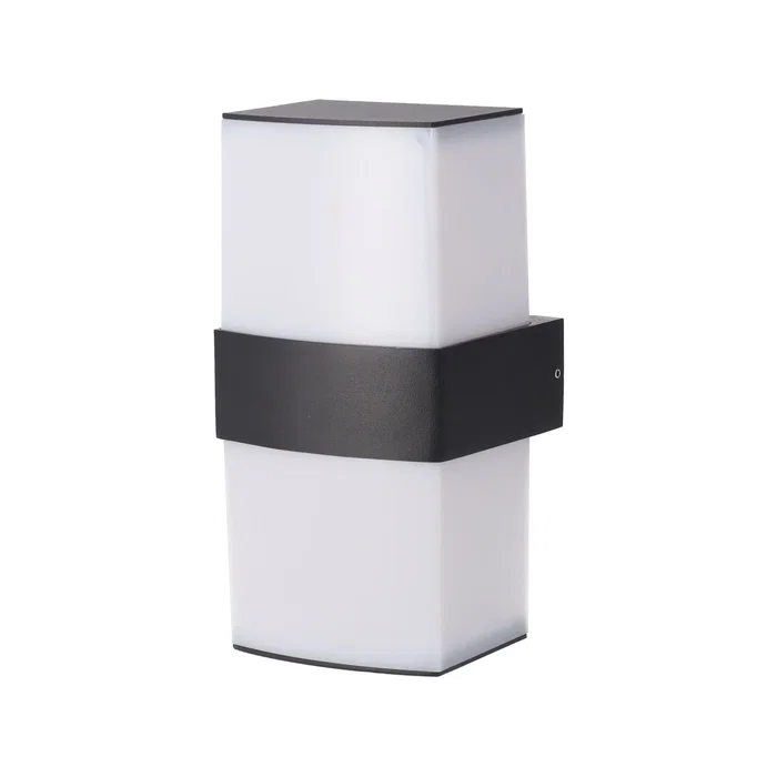 Aplique LED Ussuriysk 2x6W para Pared Exterior Aluminio Moderno 1200 Lúmenes