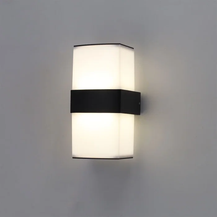 Aplique LED Ussuriysk 2x6W para Pared Exterior Aluminio Moderno 1200 Lúmenes Aplique LED Ussuriysk 2x6W para Pared Exterior Aluminio Moderno 1200 Lúmenes