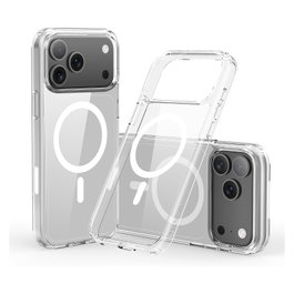 Nevox StyleShell SHOCKFlex Funda Transparente para iPhone 17 Pro con MagSafe