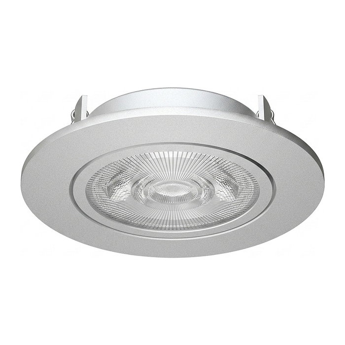 Synergy21 Helios Foco empotrable de techo redondo y regulable, plata, blanco neutro Synergy21 Helios Foco empotrable de techo redondo y regulable, plata, blanco neutro