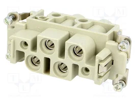 HARTING Han K 4/2 Pin Female Insert - Plantilla de contacto HDC hembra