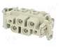HARTING Han K 4/2 Pin Female Insert - Plantilla de contacto HDC hembra