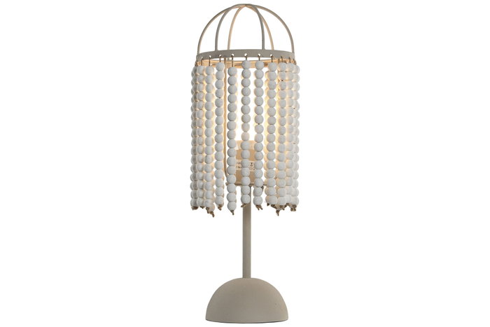 DKD Home Decor Lámpara de Sobremesa Metal Blanco