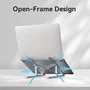 Vention Soporte KDMI0 para Portátil y Tablet hasta 17 pulgadas, Plata