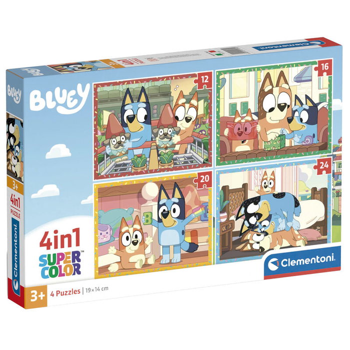 CLEMENTONI Puzzle Progresivo 4 en 1 Bluey CLEMENTONI Puzzle Progresivo 4 en 1 Bluey