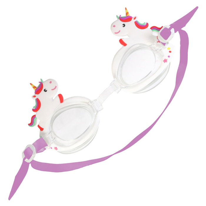 Jet Lag Gafas de Natación Infantiles con Diseños Divertidos (Cangrejo, Tiburón, Unicornio, Flamenco) Ajustables