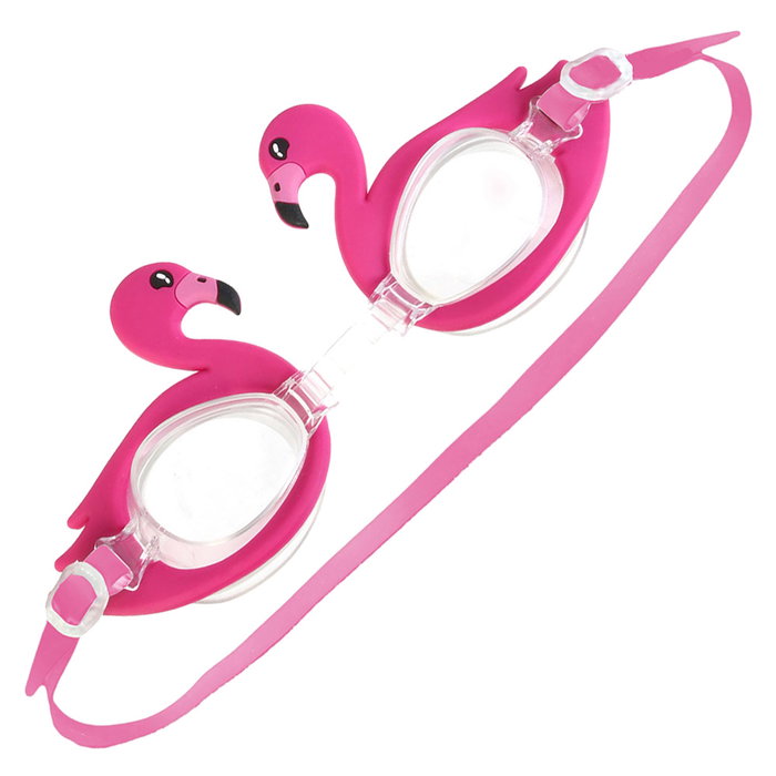 Jet Lag Gafas de Natación Infantiles con Diseños Divertidos (Cangrejo, Tiburón, Unicornio, Flamenco) Ajustables