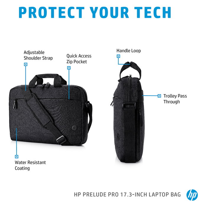 HP Prelude Bolsa para Portátil de 17,3 Pulgadas - Gris HP Prelude Bolsa para Portátil de 17,3 Pulgadas - Gris