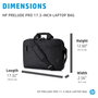 HP Prelude Bolsa para Portátil de 17,3 Pulgadas - Gris