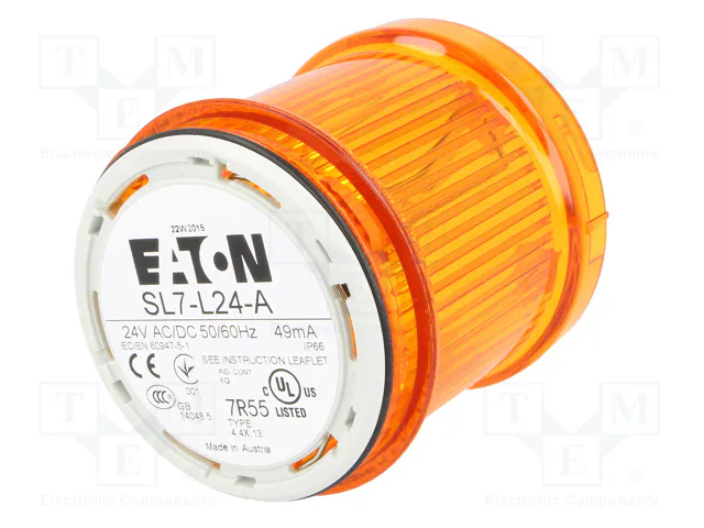 EATON ELECTRIC SL7-L24-A Señalizador Luminoso LED Naranja EATON ELECTRIC SL7-L24-A Señalizador Luminoso LED Naranja
