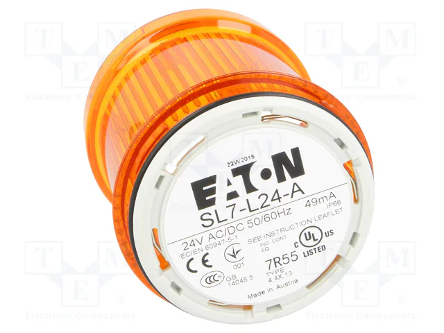 EATON ELECTRIC SL7-L24-A Señalizador Luminoso LED Naranja EATON ELECTRIC SL7-L24-A Señalizador Luminoso LED Naranja