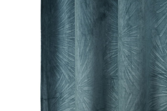 DKD Home Decor Stars Cortina Turquesa 2 x 260 x 140 cm (2 Unidades)