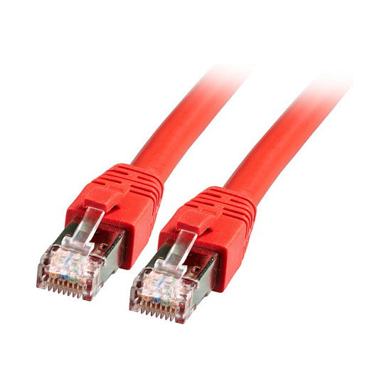EFB Elektronik Cable de parcheo Cat8.1 S/FTP de 7,5 m Rojo EFB Elektronik Cable de parcheo Cat8.1 S/FTP de 7,5 m Rojo