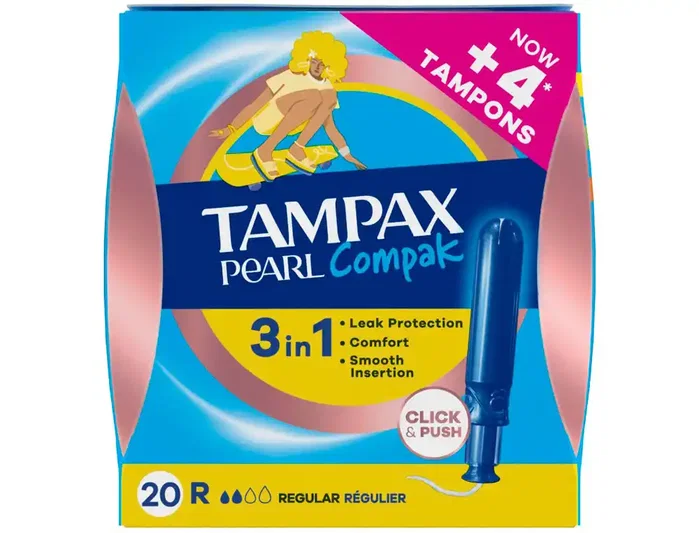 Tampax Pearl Compact Regular 20 unidades Tampax Pearl Compact Regular 20 unidades