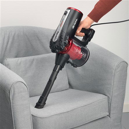 Ariete 2759 Aspirador Escoba con Cable 2 en 1, Ligero y Práctico, con Cepillo Giratorio y Luces LED, Tecnología Ciclónica