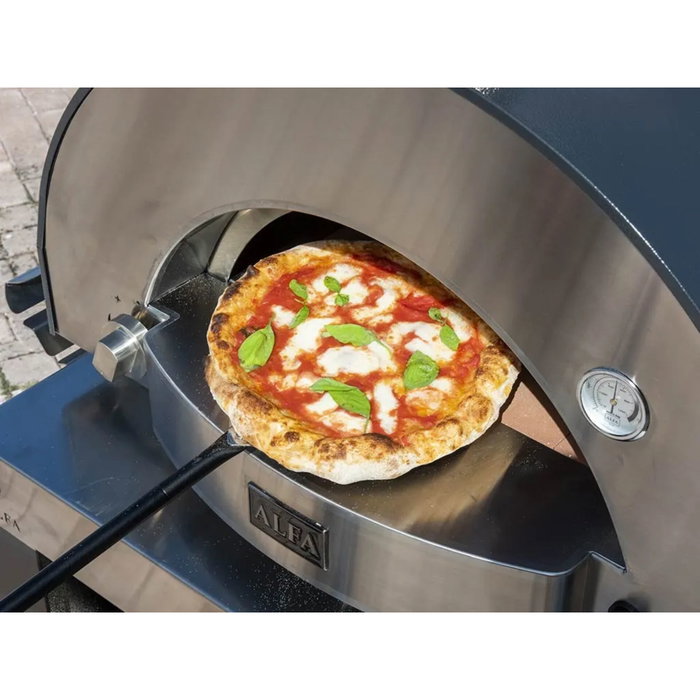 Alfa Forni Classico 2 Pizze Hybrid Horno para pizza piedra refractaria slate gray
