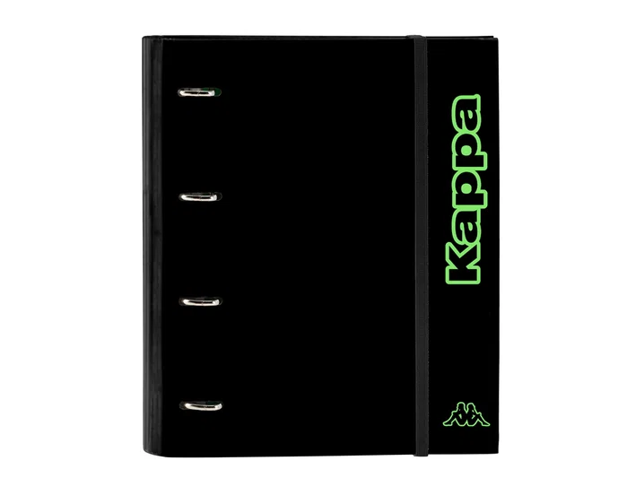Safta Carpeta de Anillas DIN A4 Kappa Black con Separadores y Recambio