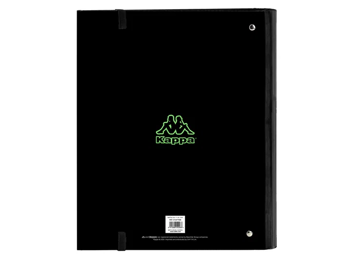 Safta Carpeta de Anillas DIN A4 Kappa Black con Separadores y Recambio
