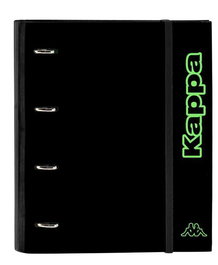 Carpeta de anillas Kappa Black Verde Negro 27 x 32 x 3.5 cm