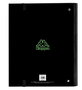 Carpeta de anillas Kappa Black Verde Negro 27 x 32 x 3.5 cm