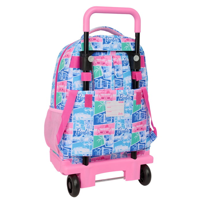 Safta Mochila Grande con Ruedas Compact Extraíble Barbie