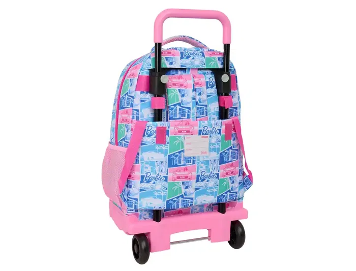 Safta Mochila Grande con Ruedas Compact Extraible Barbie Escolar 450x330x220 mm