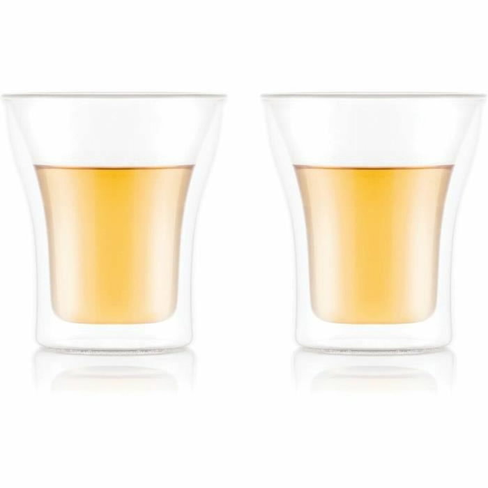 Bodum Juego de 2 vasos Assam Doble pared Transparente