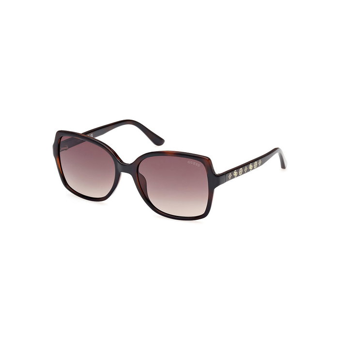 Guess Gafas de Sol GU00100 52F para Mujer - Forma Cuadrada, Habana Oscuro
