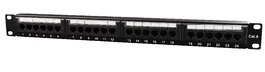 Phasak Panel de transferencia Cat.6 24p Negro con organizador de cables GB 4825