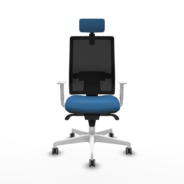 PIQUERAS Y CRESPO Silla de oficina Horna Azul claro con mecanismo Sincro