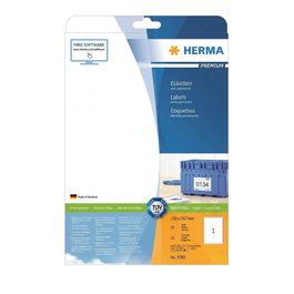 HERMA Etiquetas Premium A4 25,4x10 mm Papel Blanco 4725 uds. Etiqueta para Impresora