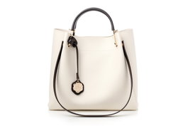 Vince Camuto Sicilia - Bolso Bandolera Mujer en Piel Sintética Color Crema, Medidas 32x14x28 cm