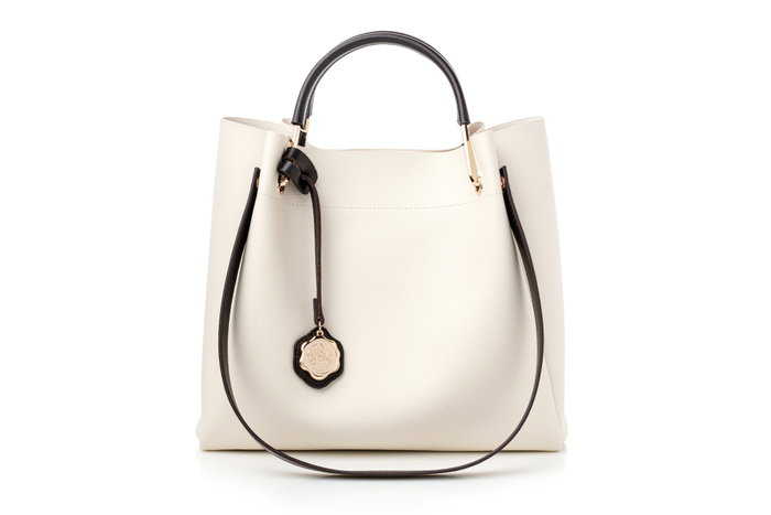 Vince Camuto Sicilia - Bolso Bandolera Mujer en Piel Sintética Color Crema, Medidas 32x14x28 cm Vince Camuto Sicilia - Bolso Bandolera Mujer en Piel Sintética Color Crema, Medidas 32x14x28 cm