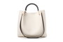 Vince Camuto Sicilia - Bolso Bandolera Mujer en Piel Sintética Color Crema, Medidas 32x14x28 cm