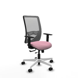 PIQUERAS Y CRESPO Silla de oficina Zulema Rosa y Gris