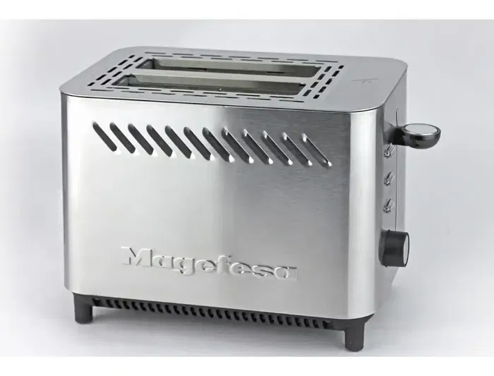 Magefesa Tostador Jour MGF3334 Doble Boca 820W Acero Inoxidable con Bandeja Recogemigas