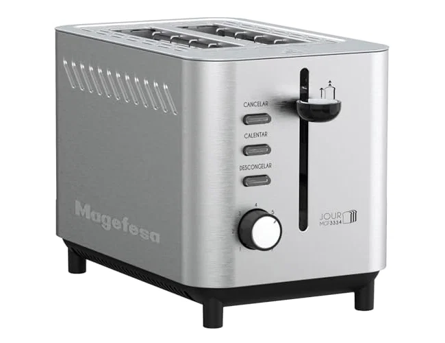 Magefesa Tostador Jour MGF3334 de 820W en Acero Inoxidable