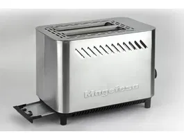 Magefesa Tostador Jour MGF3334 Doble Boca 820W Acero Inoxidable con Bandeja Recogemigas