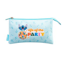 ERIK Portatodo Stitch Disney triple con tres compartimentos