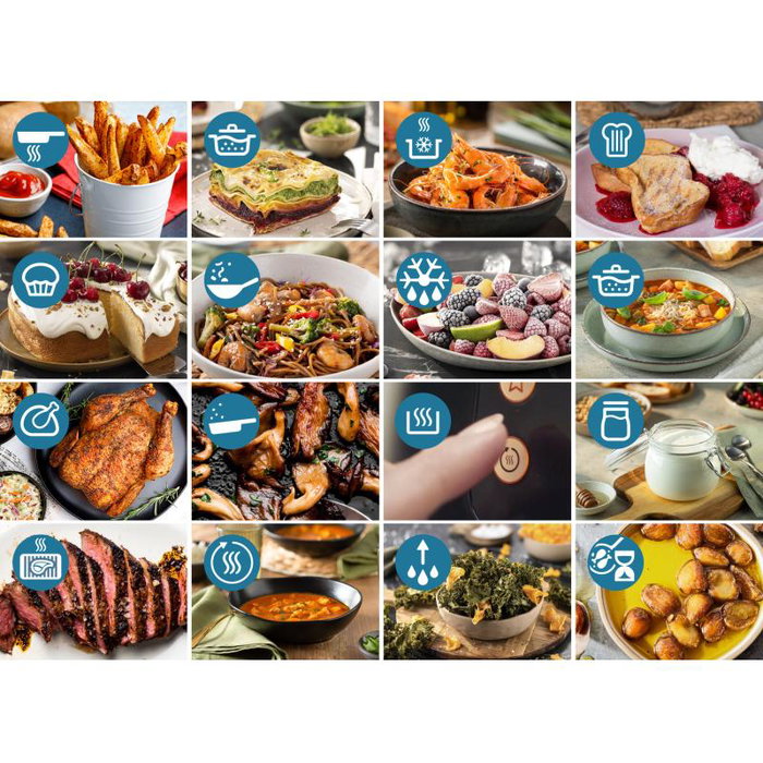 Philips Airfryer NA332/00 - Freidora de aire sin aceite, 6.2 Litros, 1700W, color Black Copper