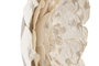 DKD Home Decor Decoración de Pared Papel Maché Flor Surtido de 2, Blanco
