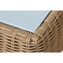 DKD Home Decor Conjunto de Sofá de 4 Piezas en Ratán Sintético y Olefin Marrón Claro/Beige