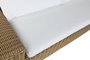 DKD Home Decor Sofá Terraza y Jardín Ratán Sintético Set de 4 Piezas, Marrón Claro/Beige, Repelente al Agua, 222 x 87 x 63 cm