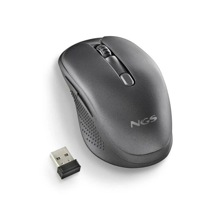 NGS Evo Rust Black Ratón Inalámbrico Recargable Negro NGS Evo Rust Black Ratón Inalámbrico Recargable Negro