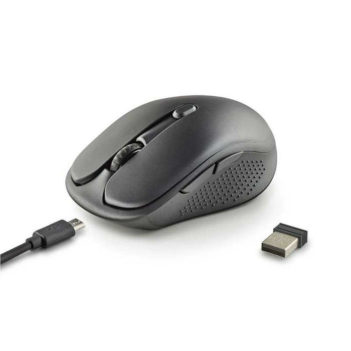 NGS Evo Rust Black Ratón Inalámbrico Recargable Negro NGS Evo Rust Black Ratón Inalámbrico Recargable Negro