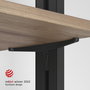 Emuca Lote de soportes para 5 estantes de madera para la estructura Zero, tableros no incluidos, Zamak, Pintado color negro texturizado