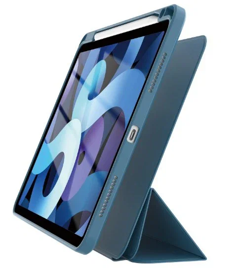 Celly BOOKMAG01BL Funda Magnética Desmontable para iPad 10.2" - Protección con Cierre Magnético para iPad 7ª, 8ª y 9ª Generación (25.9 cm), Color Azul