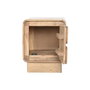 DKD Home Decor Mesita de Noche Cuadrado Moderno Natural Acacia MDF 40 x 50 x 40 cm